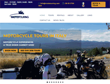 Tablet Screenshot of mototouring.com
